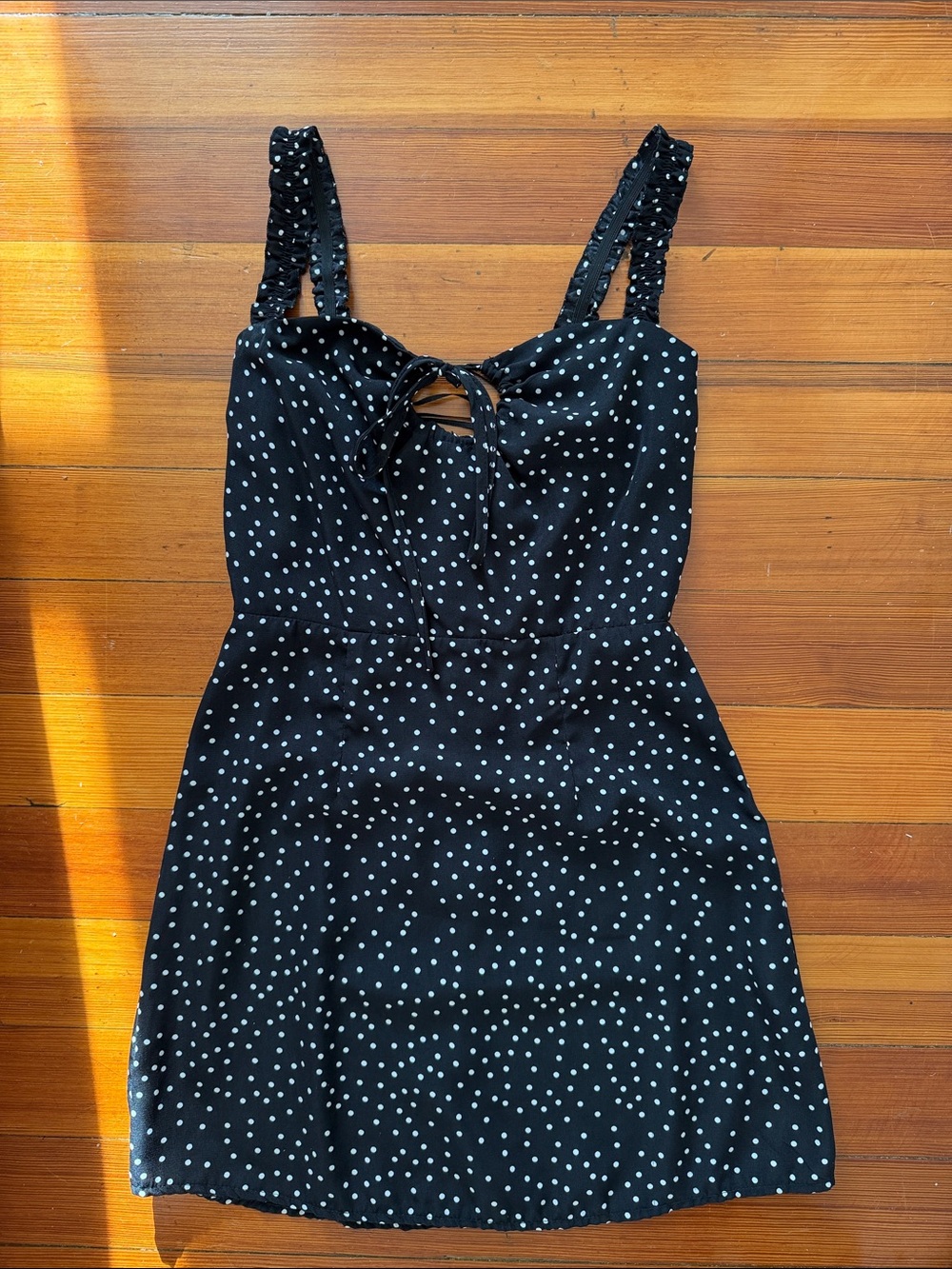 Princess Polly Black Polka Dot Mini Dress